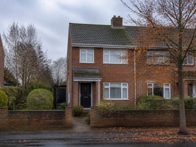 Autumn view of a Tyne and Wear house with
